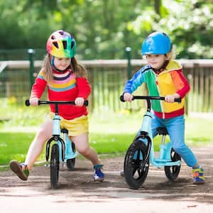 11 in. Kids Balance Bike with Footrest No Pedal Toddler Training Bike Blue
