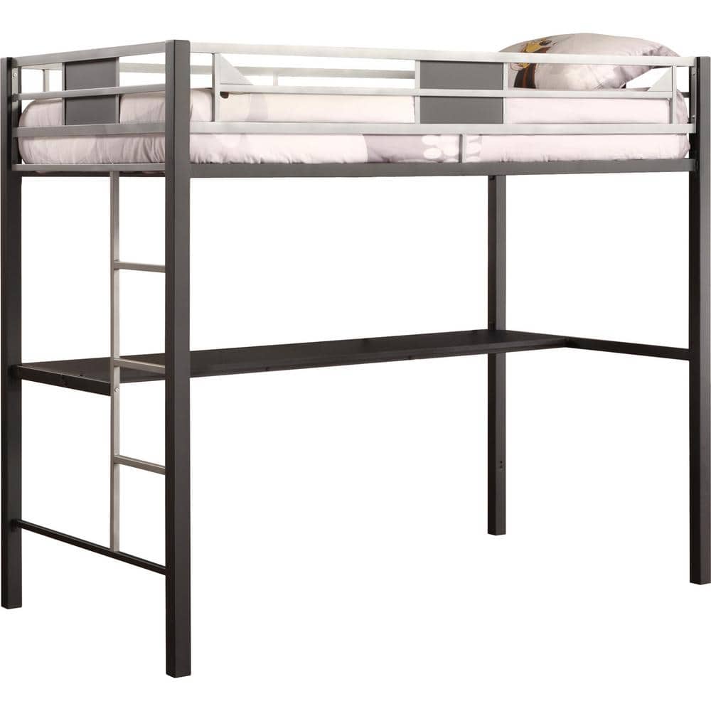 Dhp Black Screen Twin Metal Loft Bed, Dhp Twin Over Futon Metal Bunk Bed Instructions