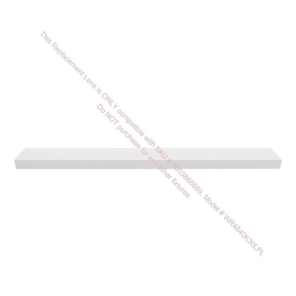 4 ft. LED Prismatic Wrap Light Replacement Lens