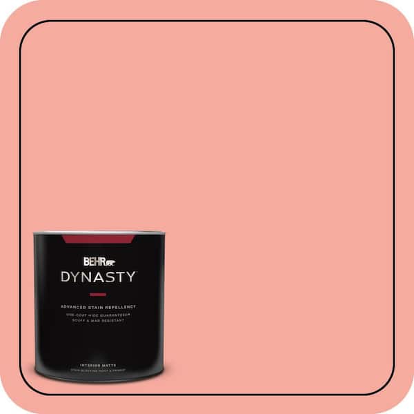 BEHR DYNASTY 1 qt. #190D-4 Rosy Outlook Matte Interior Stain-Blocking Paint and Primer