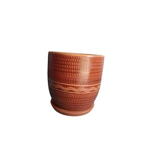 Clay planter Striped Whisper - Large