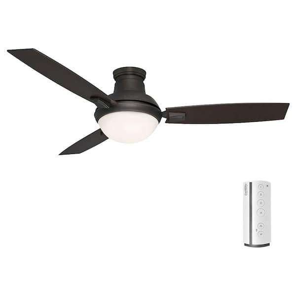 Casablanca Verse 54 in. LED Indoor/Outdoor Maiden Bronze Ceiling Fan and Remote
