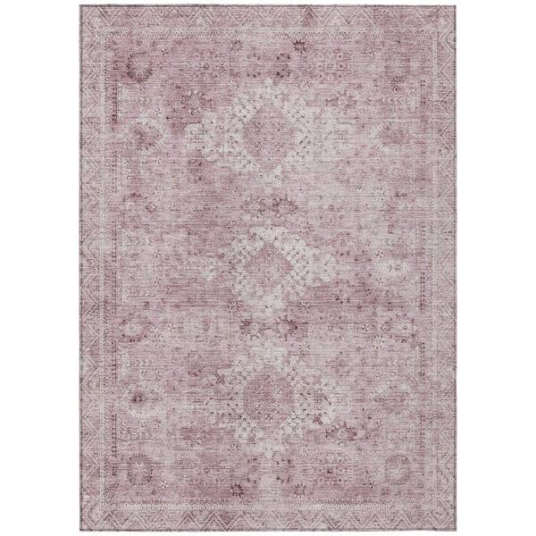 Chantille Machine Washable Indoor/Outdoor Abstract ACN2809 Pink 9 ft. x 12 ft. Area Rug