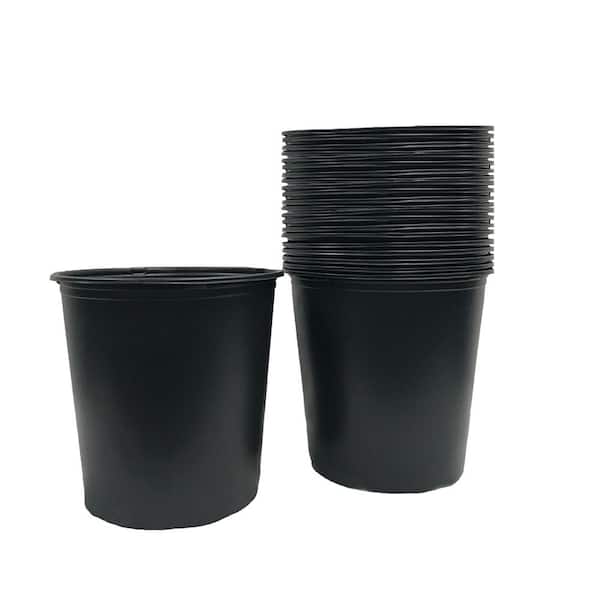 Viagrow 4.02 Gal./15.22 l/924 cu. in. 5 Gal. Plastic Nursery Pots (24-Pack)