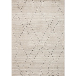 Darby Sand/Charcoal 2 ft. 7 in. x 10 ft. Transitional Modern Runner Rug