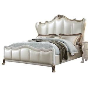 Dresden II Pu and Gold Patina Queen Bed