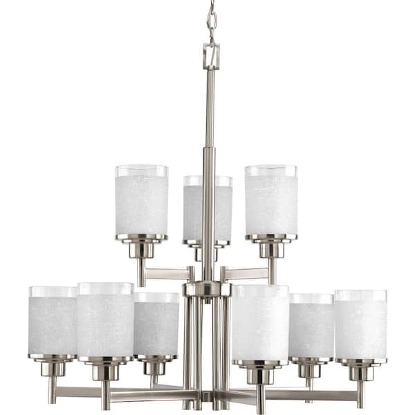 Progress Lighting Alexa 3-Light Brushed Nickel Modern/Contemporary Chandelier