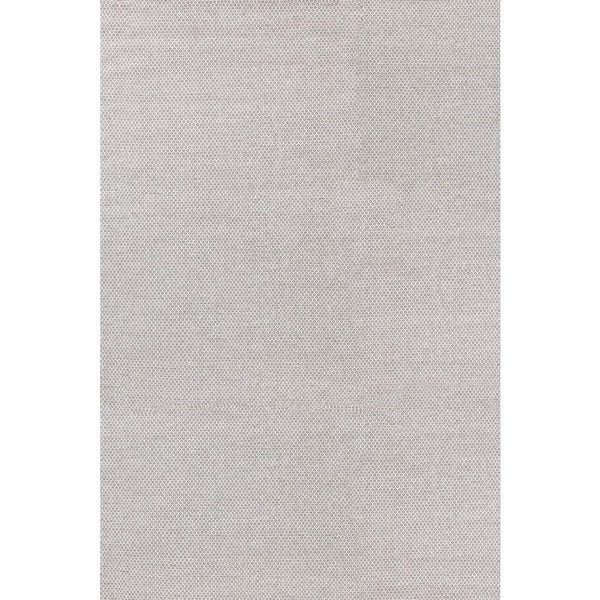 Honeycomb Handwoven Wool Ivory/Grey 6 ft. x 9 ft. Indoor Area Rug