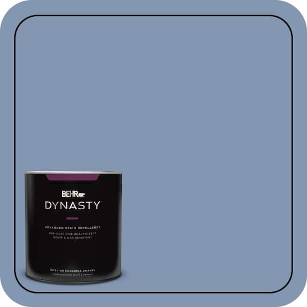 BEHR DYNASTY 1 qt. #S530-4 Jet Set One-Coat Hide Eggshell Enamel Interior Stain-Blocking Paint and Primer