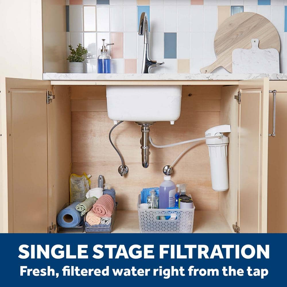 White Carbon Spun Fiber Under-Sink Water Filtration System