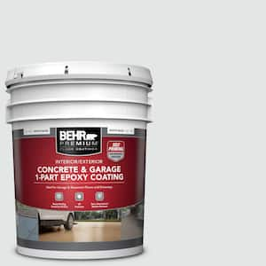 5 gal. #BL-W02 Ice Sculpture Self-Priming 1-Part Epoxy Satin Interior/Exterior Concrete and Garage Floor Paint