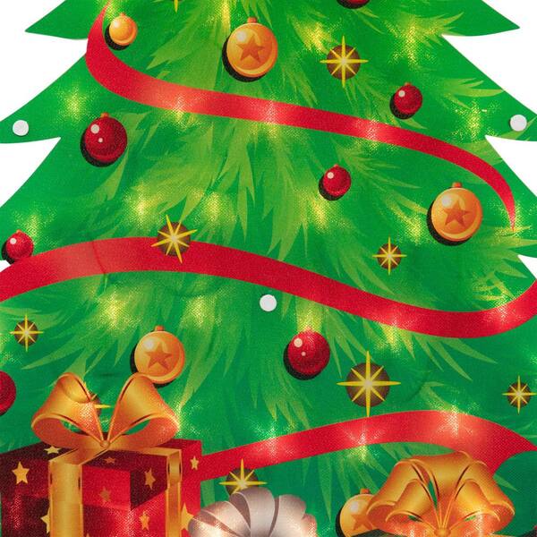 Northlight 23 in. Lighted Christmas Tree Window Silhouette