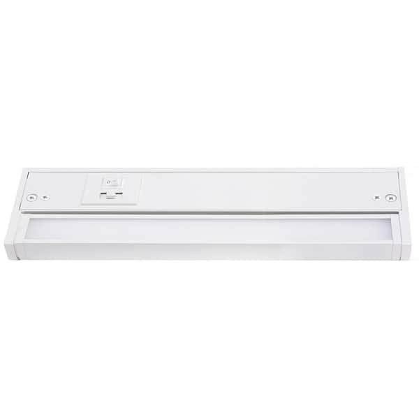 Elena 2.75 in. Hardwired White Integrated LED Under Cabinet Light