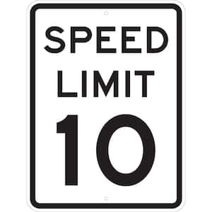 24 in. x 18 in. Speed Limit 10 MPH Sign