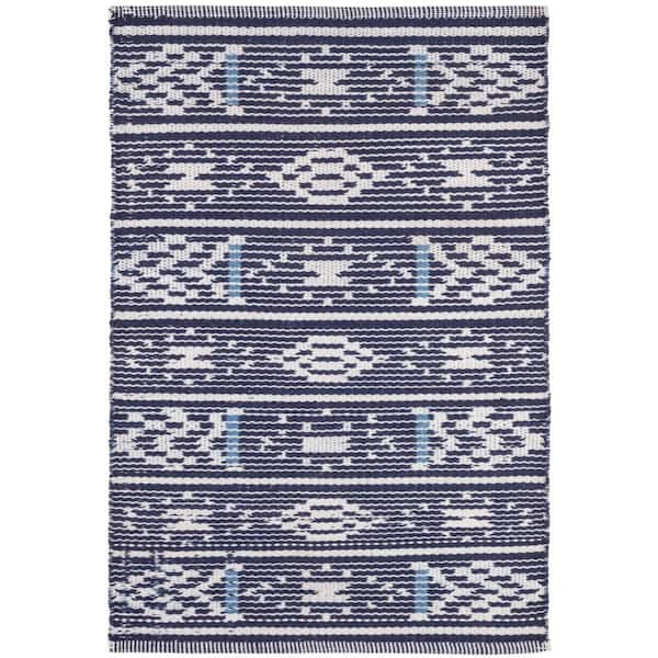 Dharma Handwoven Blue 5 ft. x 8 ft. Outdoor Area Rug