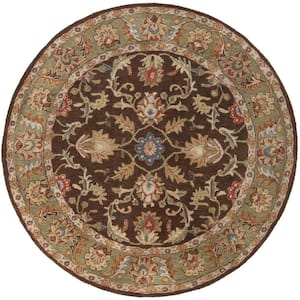 Chenni Chocolate 4 ft. x 4 ft. Round Indoor Area Rug