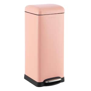 Betty Retro 8-Gal. Step-Open Trash Can, Flamingo Pink
