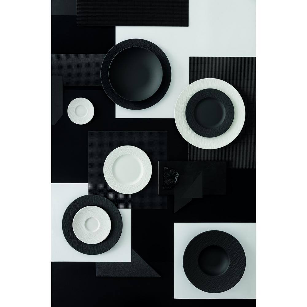 White Porcelain 12-Piece Minimalist Dinnerware Set