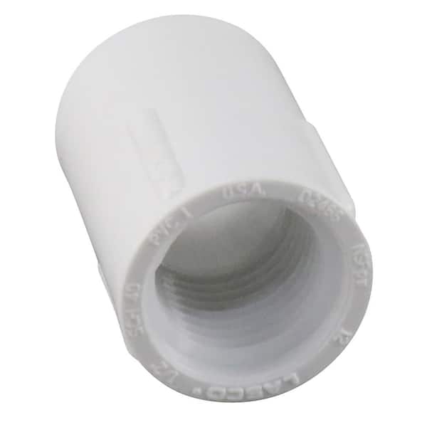 LASCO Fittings 1/2 in. PVC Schedule 40 Female Slip x FPT Adapter