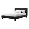Furniture of America Zenna Brown Faux Leather WoodUpholstered Frame California King Platform Bed IDF-7008CK