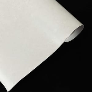 2-Rolls White Marble Grain Matte PVC Peel and Stick Wallpaper Roll, Table, Kitchen, Bathroom(Covers 25.8 sq. ft. )