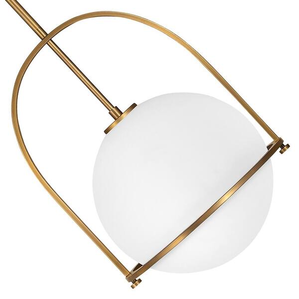 HINKLEY - Somerset 1-Light Heritage Brass Shaded Pendant Light