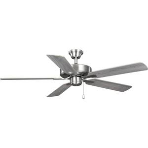 AirPro 52 in. Brushed Nickel 5-Blade Indoor AC Motor Transitional Ceiling Fan