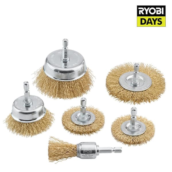 RYOBI Wire Wheel Assortment Set (6-Piece)