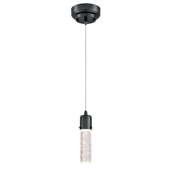 Westinghouse Cava 40-Watt Equivalent Gun Metal Integrated LED Mini Pendant with Bubble Glass