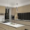 Artika Finley 13-Watt Modern Black 5CCT Integrated LED Hanging Pendant Light Fixture for Dining Room or Kitchen