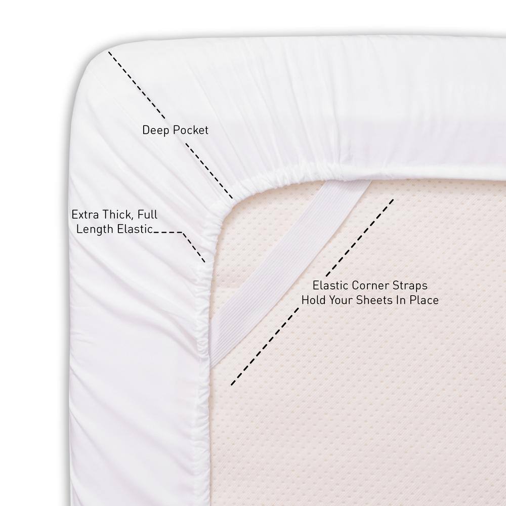 California King Ultra Soft White Microfiber Sheet Set