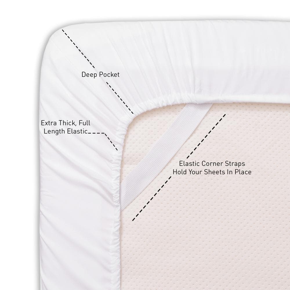 Ultra Soft White Microfiber Queen Sheet Set