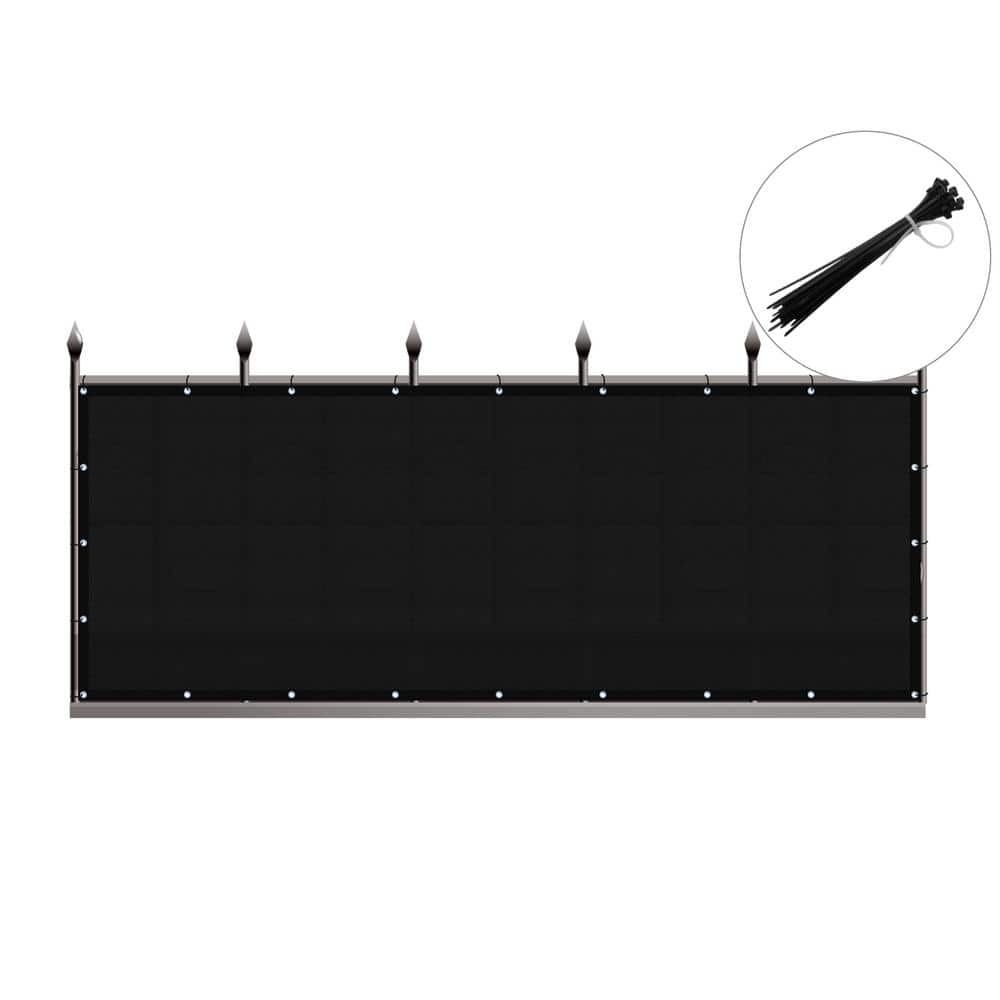 Privacy Fence Screen Heavy-Duty 90% Blockage Shade Cover Fencing Net for Wall Garden Gazebo Backyard, 8 x 200 ft., Black price history on PriceWatchPro