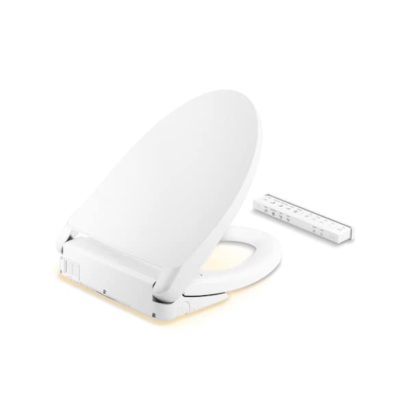 KOHLER Pure Wash E930 Elongated Bidet Front Toilet Seat with Remote Control  in White 28821-0 - The Home Depot