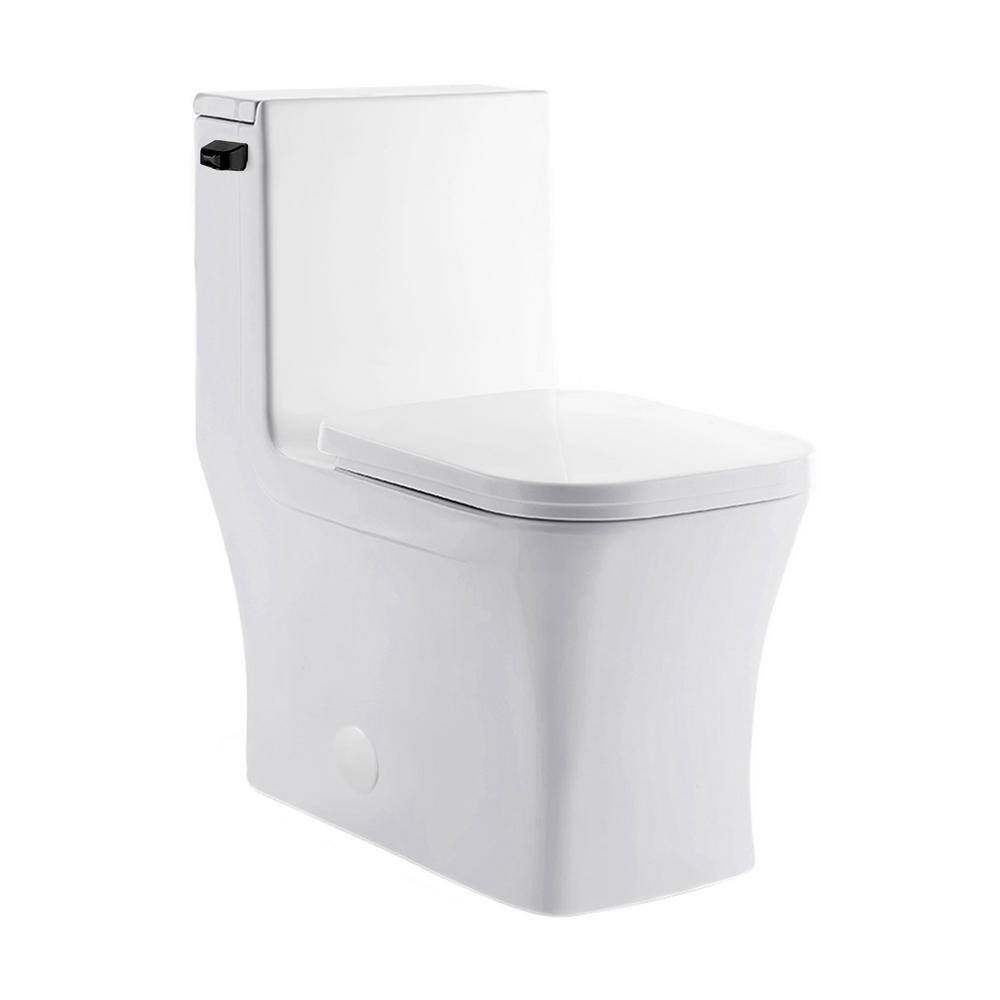 Swiss Madison Concorde OnePiece 1.28 GPF Single Flush Square Toilet in