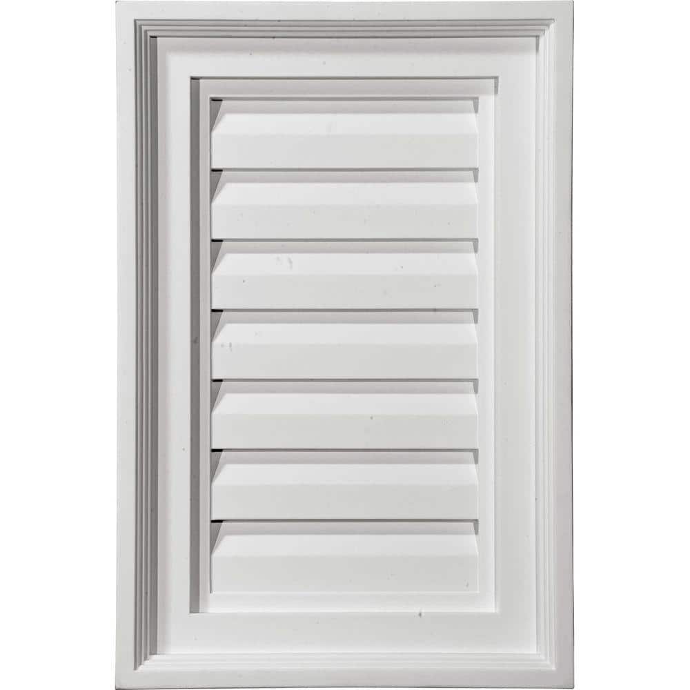 15 in. x 15 in. Rectangular Primed Polyurethane Paintable Gable Louver Vent Non-Functional price history on PriceWatchPro