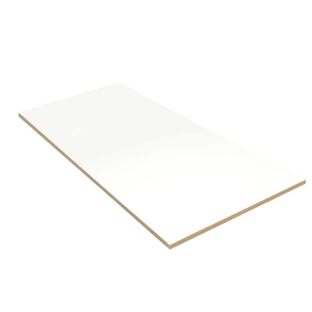 HOUSE OF FARA Embassy White Finished 2 ft. x 4 ft. Modern Square ...