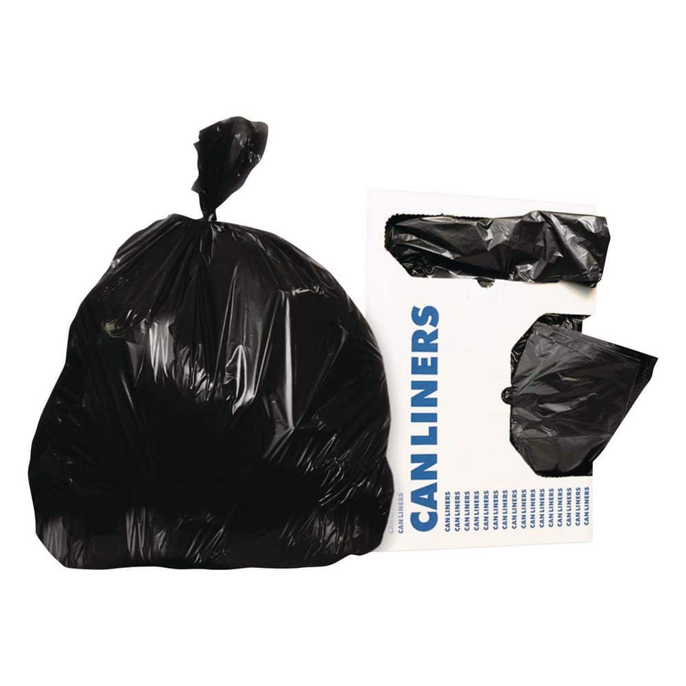 38 in. x 58 in. 60 Gal 1.5 mil Black Low-Density Repro Trash Can Liners (100/Carton) price history on PriceWatchPro