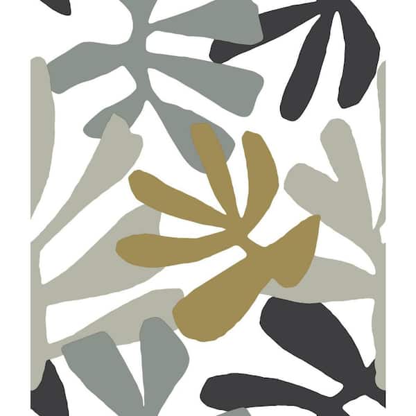 York Wallcoverings 34.17 sq. ft. Kinetic Tropical Peel and Stick Wallpaper