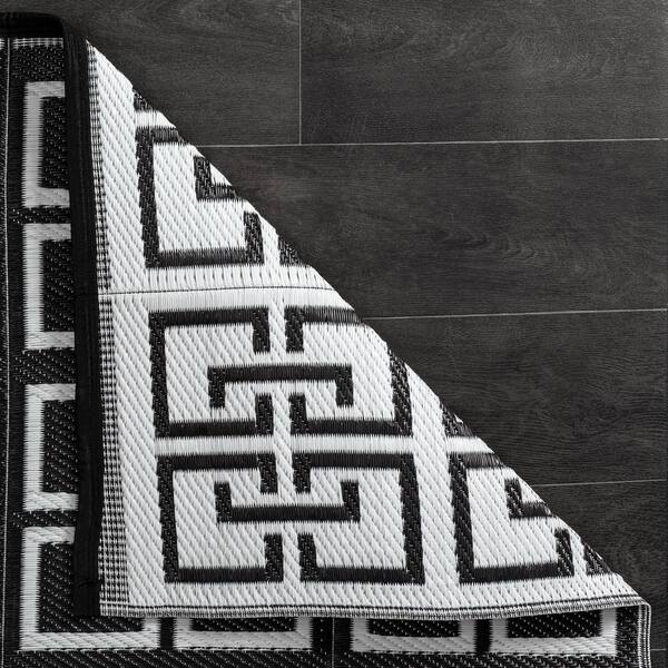 Reversible Greek Motif Design Patio Mat