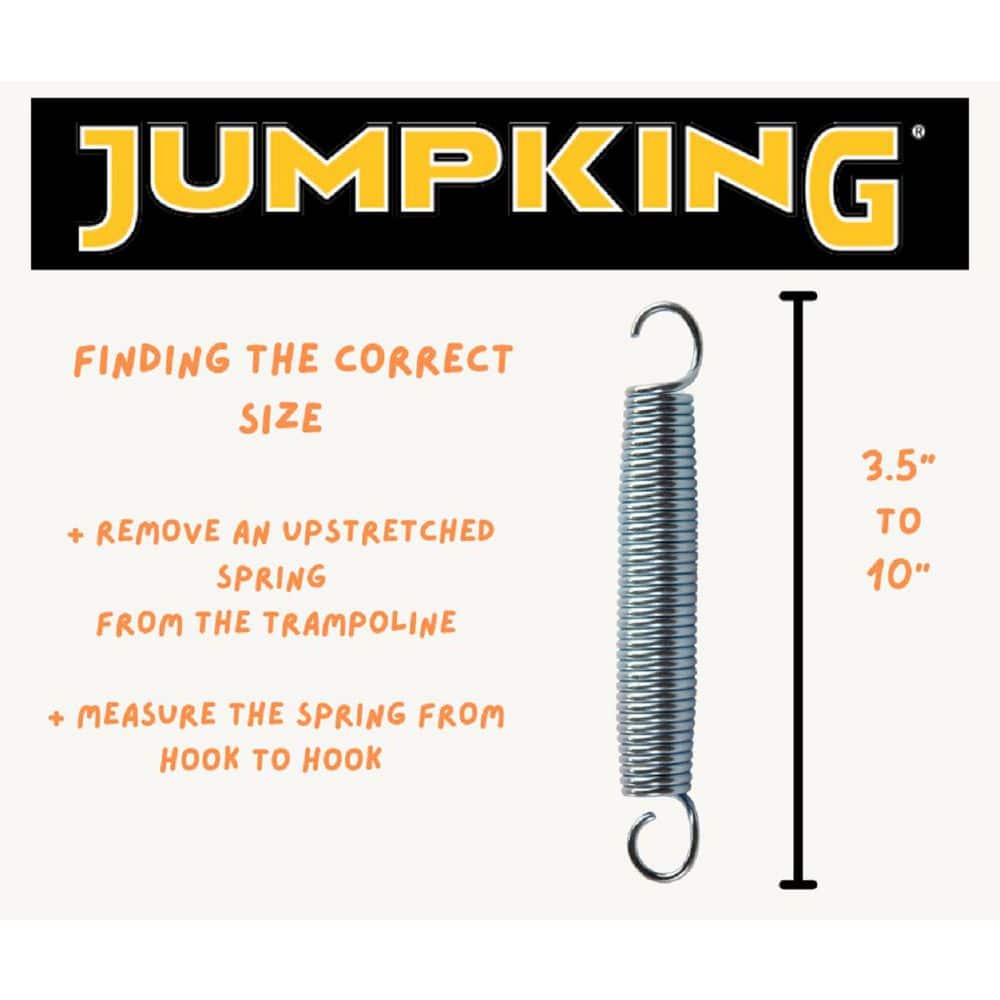 6-inch Silver Alloy Steel Trampoline Springs Set of 5