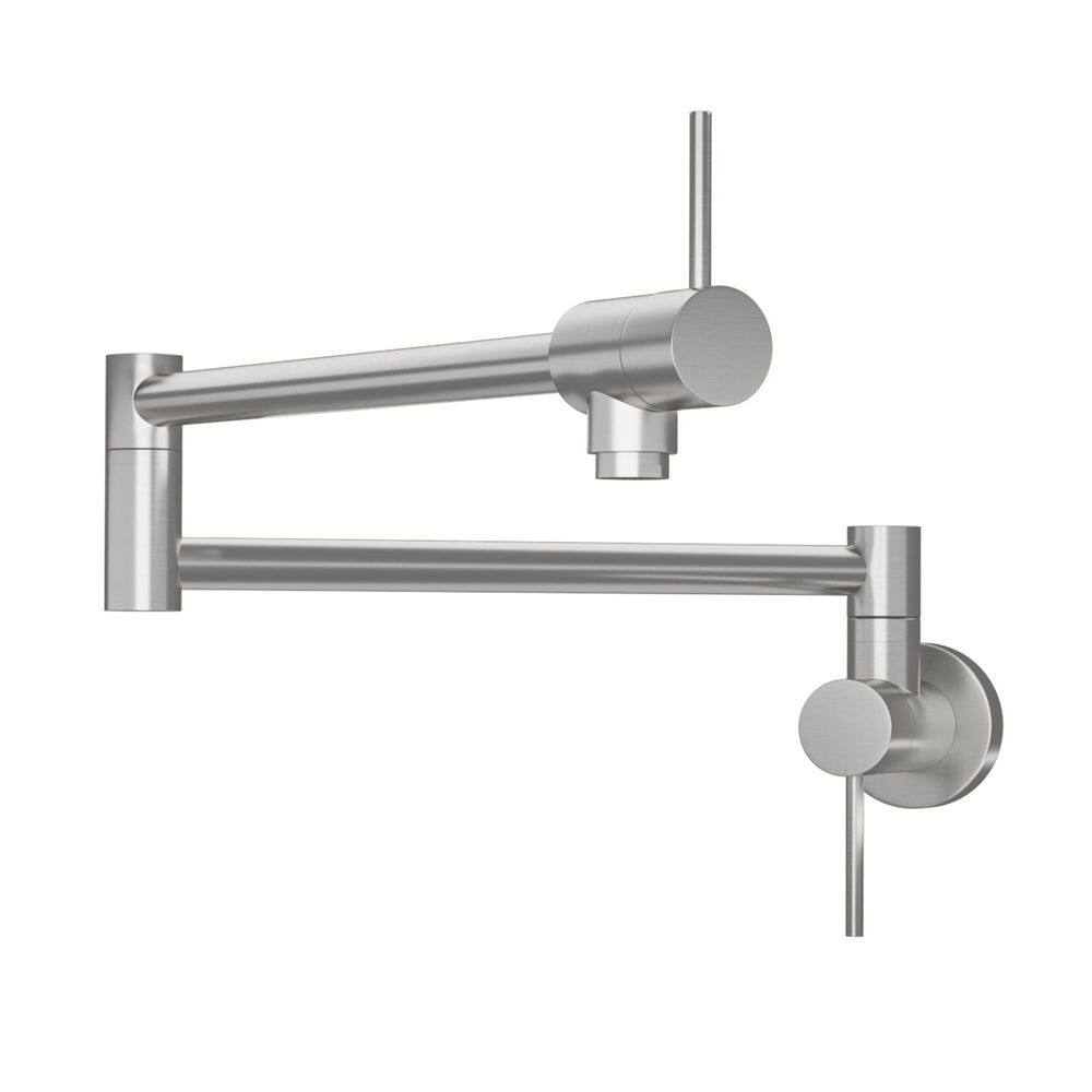 Kitchen Faucet in Brushed Nickel 5 in. H x 15 in. W x 9 in. D with Single Hole 2-Handles price history on PriceWatchPro