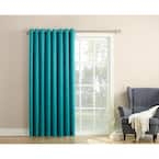 Sun Zero Chocolate Solid Grommet Room Darkening Curtain - 100 in. W x ...