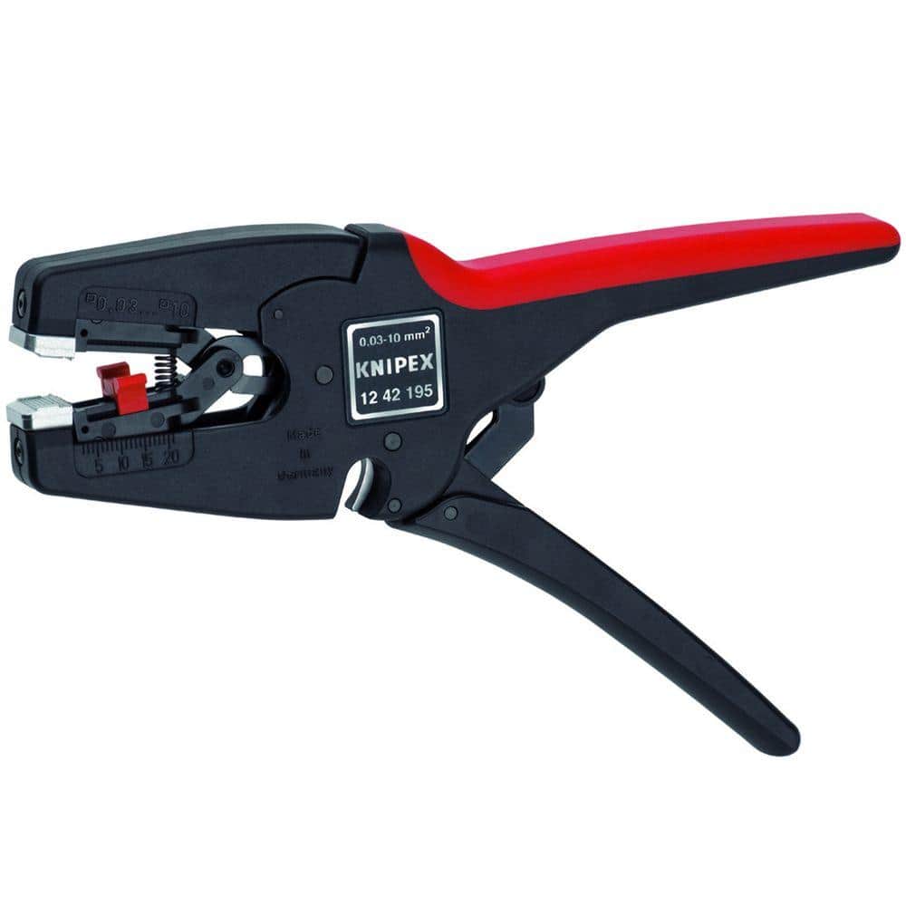 KNIPEX 7-3/4 in. Automatic Wire Stripper 12 42 195 - The Home Depot