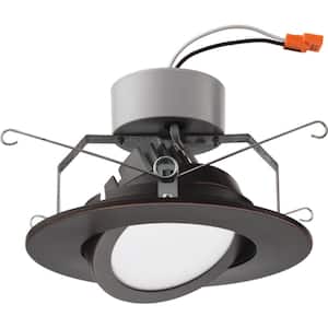 6 in. Oil Rubbed Bronze Recessed Gimbal LED Module (3000K)
