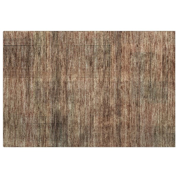 Dream Shag Premium Machine Washable Abstract ADS820 Paprika 2 ft. x 3 ft. Accent Rug