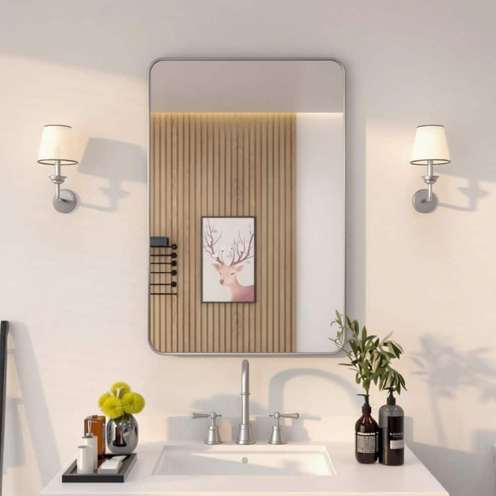 niveal 24 in. W x 36 in. H Rectangular Framed Wall Bathroom Vanity