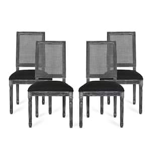 Beckstrom Black and Gray Upholstered Dining Chair (Set of 4)