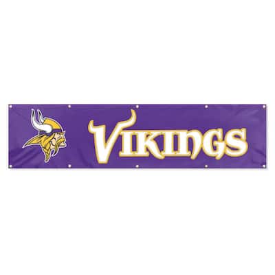 8 ft. x 2 ft. NFL License Vikings Team Banner