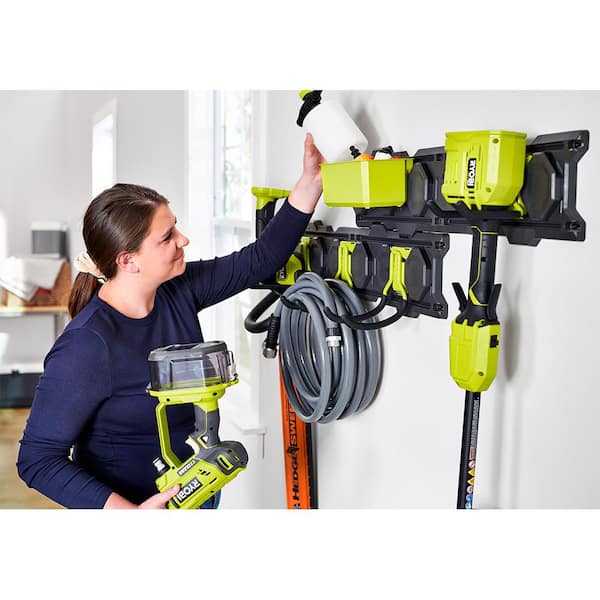 RYOBI LINK Wall Storage Kit (12-Piece) with Tool Organizer Shelf
